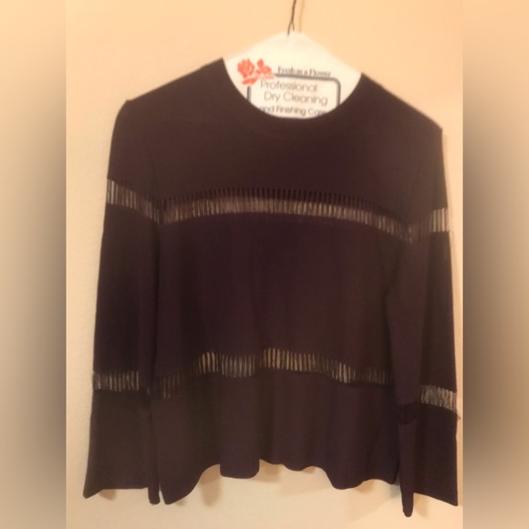 TOPSHOP Sweater Tops blouse style delicate woven woven Like New - Picture 4 of 4